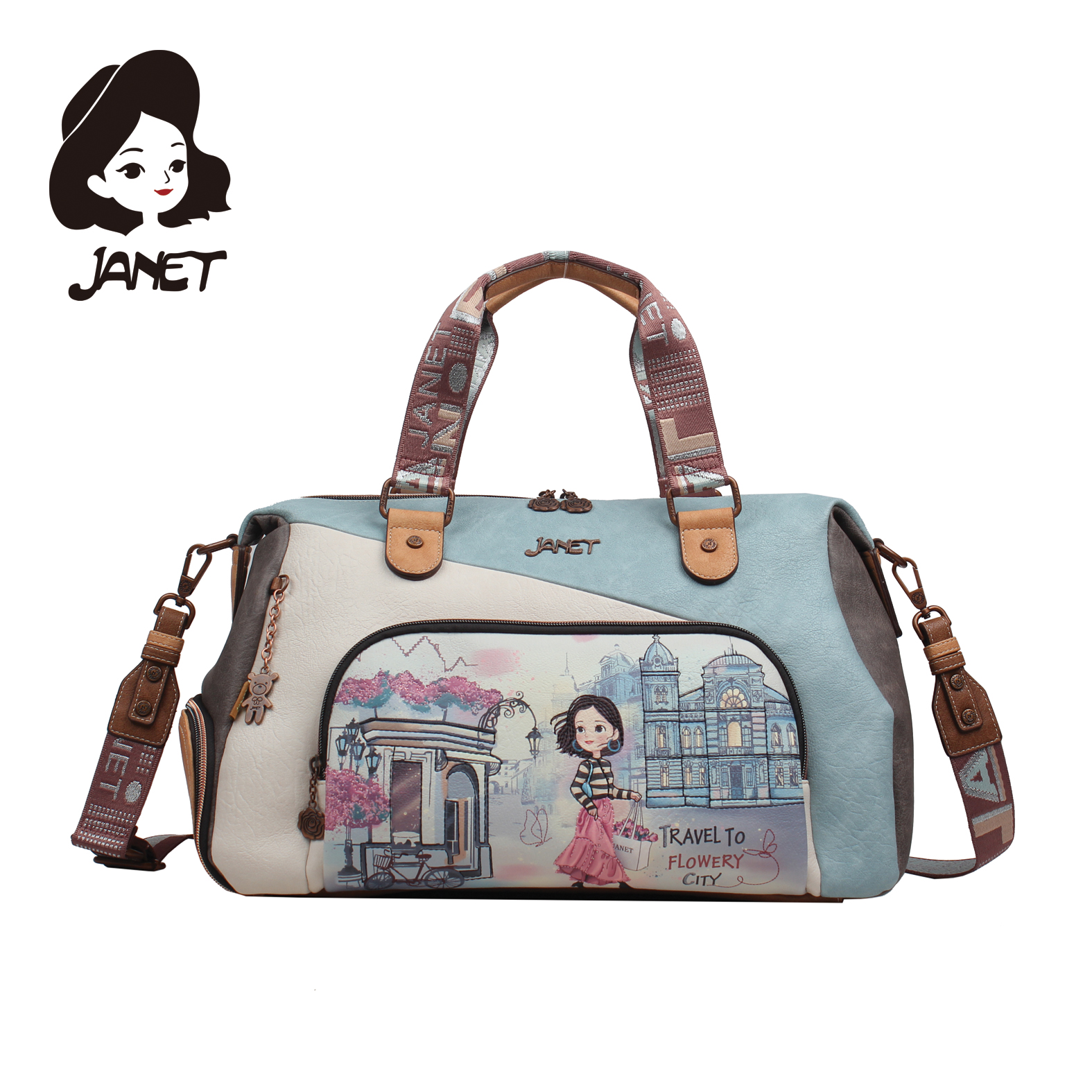 TASNA DAMSKA JANET FLOWERY J-017B TASNA DAMSKA JANET FLOWERY J-017B47*23*27 - Слика 1